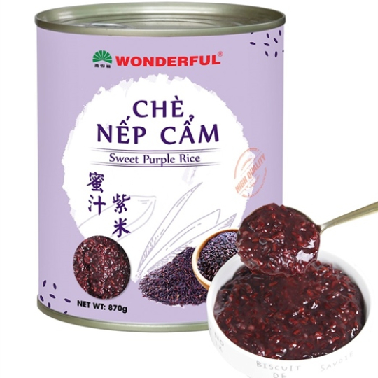 WONDERFUL CHÈ NẾP CẨM LON 870G