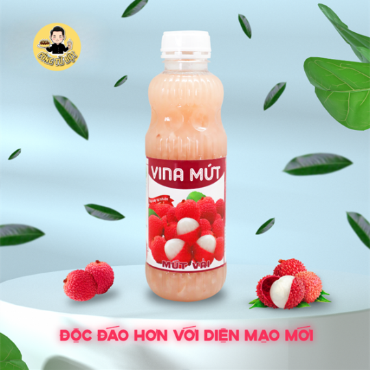 VINA SINH TỐ VẢI 1L (12/THÙNG)