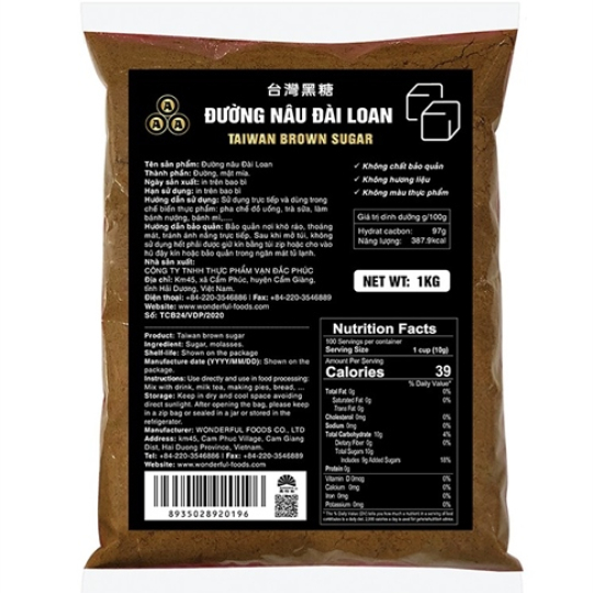 WONDERFUL ĐƯỜNG BỘT NÂU 1KG