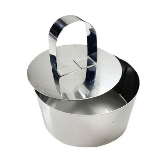 RING MOUSE KHUÔN INOX CÓ NẮP 8CM TRÒN