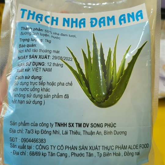 THẠCH NHA ĐAM ANA 1KG (10/THÙNG)