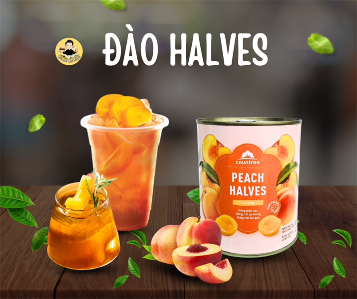 LON ĐÀO HALVES 820G (12/THÙNG)