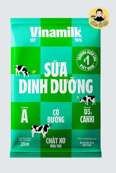 VINAMILK SỮA DINH DƯỠNG CÓ ĐƯỜNG BỊCH 220ML (48/THÙNG)