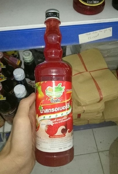 DING FONG SYRUP DÂU 760ML (12/THÙNG)