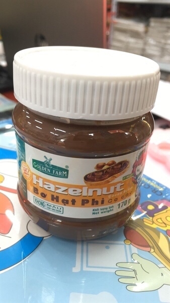 BƠ HẠT PHỈ CACAO HAZELNUT GOLDEN FARM 170G