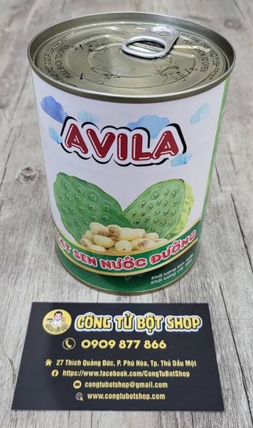 LON HẠT SEN AVILA NGÂM 560G