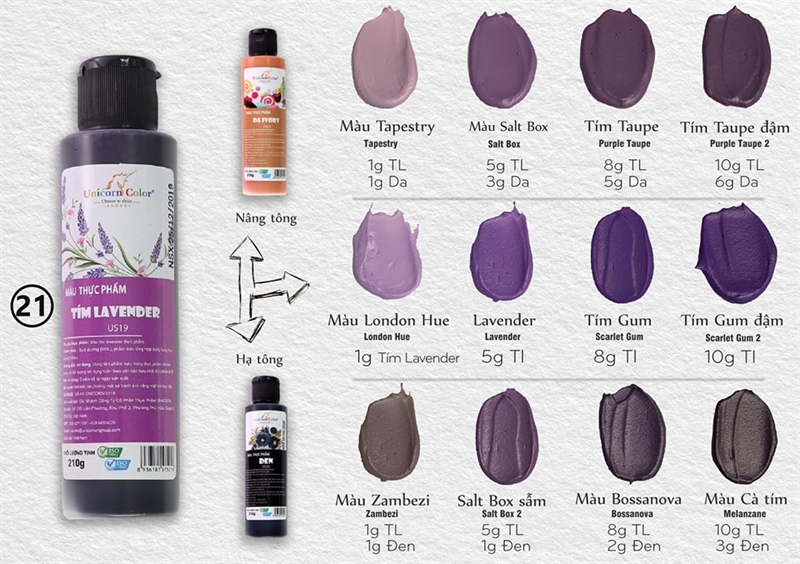 UNICORN MÀU TÍM LAVENDER 210G