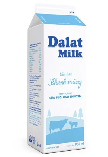 DALAT MILK SỮA TƯƠI THANH TRÙNG 1L