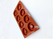 KHUÔN SILICON 8 Ô BÁNH DONUT