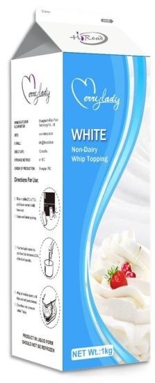 HIROAD WHIP TOPPING TRẮNG MERRY LADY 1KG (12/THÙNG)