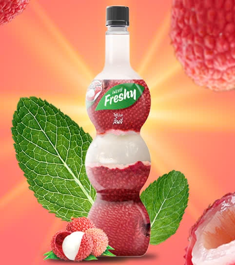 FRESHY SYRUP VẢI 710ML (12/THÙNG)