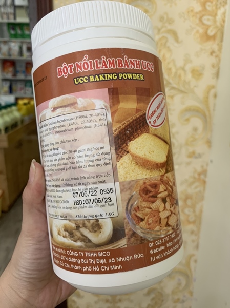 BICO BỘT NỔI LÀM BÁNH UCC HŨ 1KG (12/THÙNG)