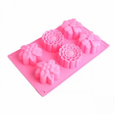 KHUÔN SILICON HOA 6 Ô TO