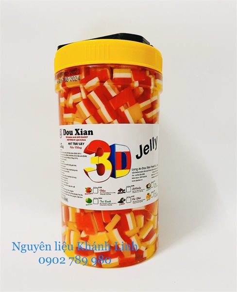 DOU XIAN 3D RAU CÂU CẦU VỒNG VỊ TRÁI CÂY 2.5KG MH:6101 (6/THÙNG)