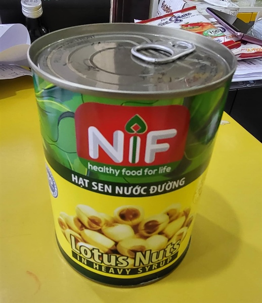 TIM LON HẠT SEN NƯỚC ĐƯỜNG 560G (12/THÙNG)