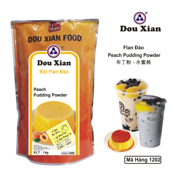 DOU XIAN BỘT PUDDING ĐÀO 1KG MH:1202
