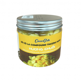 CACAO TALK SOCOLA COMPOUND NÚT ÁO HƯƠNG CHUỐI 250G