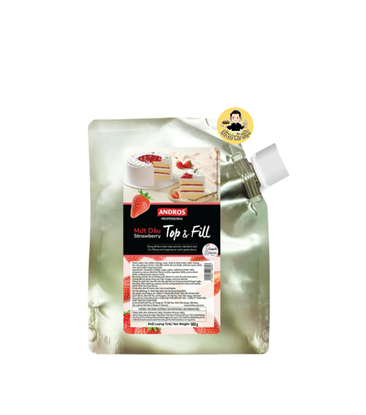 ANDROS TOP & FILL MỨT DÂU 900G