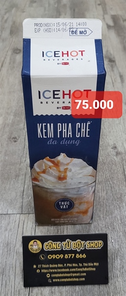 ICE HOT KEM PHA CHẾ ĐA DỤNG BASE 907G (12/THÙNG)