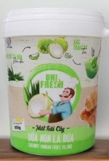 UNI FRESH MỨT DỪA NON LÁ DỨA XÔ 950G