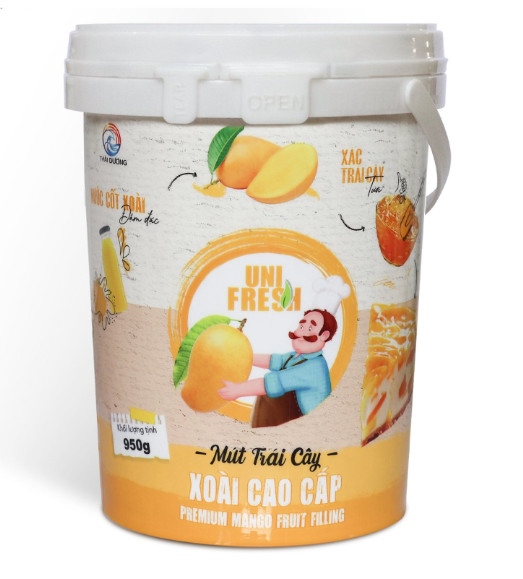 UNI FRESH MỨT XOÀI CAO CẤP XÔ 950G