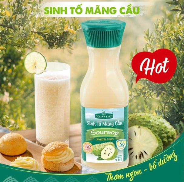 GOLDEN FARM SINH TỐ MÃNG CẦU 1L (12/THÙNG)