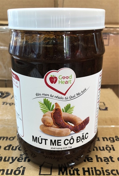 GOOD HEART MỨT ME CÔ ĐẶC HŨ 1KG (12/THÙNG)