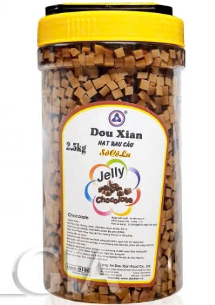 DOU XIAN HẠT RAU CÂU SOCOLA 2.5KG MH 0106 (6/THÙNG)