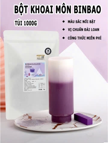 BINBAOLIGUOJI BỘT KHOAI MÔN LATTE 1KG (25/THÙNG)