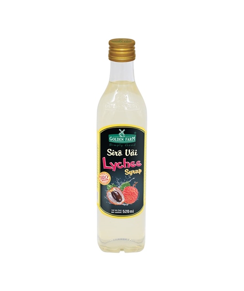 GOLDEN FARM SYRUP VẢI 520ML (12/THÙNG)