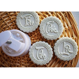 KHUÔN TRUNG THU CHỮ PHÚC THỌ TÀI LỘC 4 MẶT 150G-180G