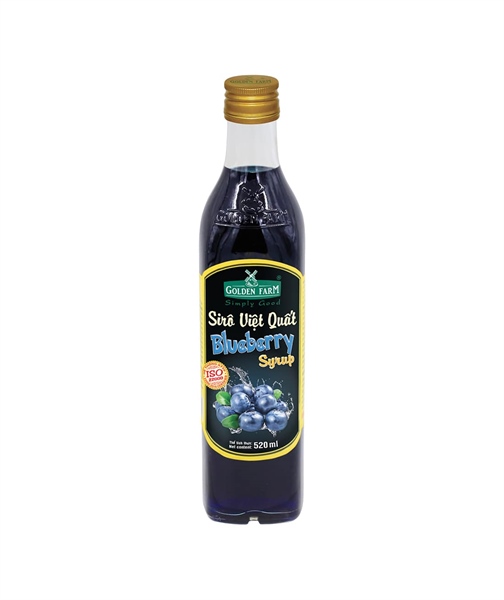 GOLDEN FARM SYRUP VIỆT QUẤT 520ML (12/THÙNG)