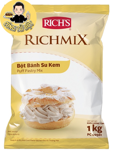 RICH'S BỘT VỎ BÁNH SU KEM GÓI 1KG (12/THÙNG)
