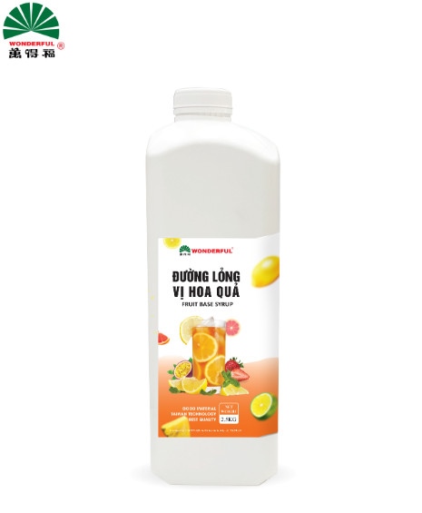 WONDERFUL ĐƯỜNG LỎNG VỊ HOA QUẢ 2.5KG (6/THÙNG)