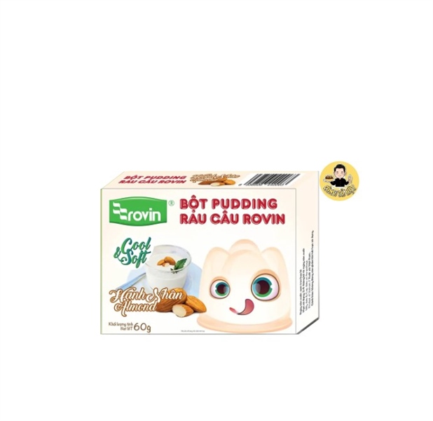 ROVIN BỘT RAU CÂU PUDDING HƯƠNG HẠNH NHÂN 60G