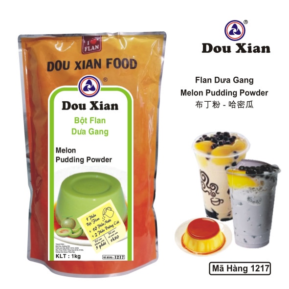 DOU XIAN BỘT PUDDING DƯA LƯỚI 1KG MH:1217