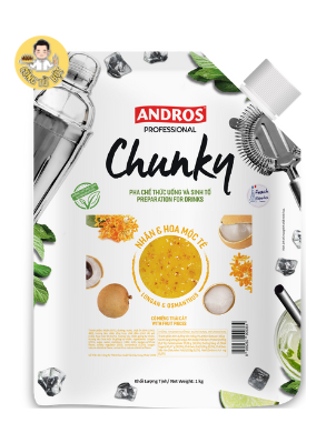 CHUNKY TÚI SINH TỐ NHÃN , HOA MỘC TÊ 1KG (8/THÙNG)
