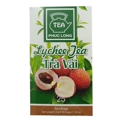 PHÚC LONG TRÀ VẢI TÚI LỌC HỘP 25 GÓI X 2 G