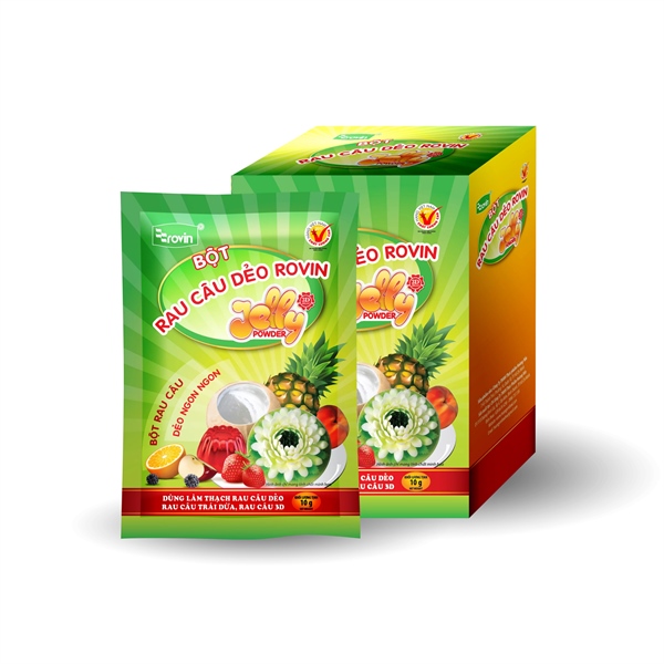 ROVIN BỘT RAU CÂU DẺO (12GÓI/HỘP - 20HỘP/THÙNG)