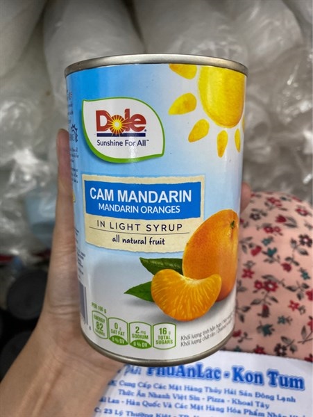 DOLE CAM MANDARIN ĐÓNG LON 425G