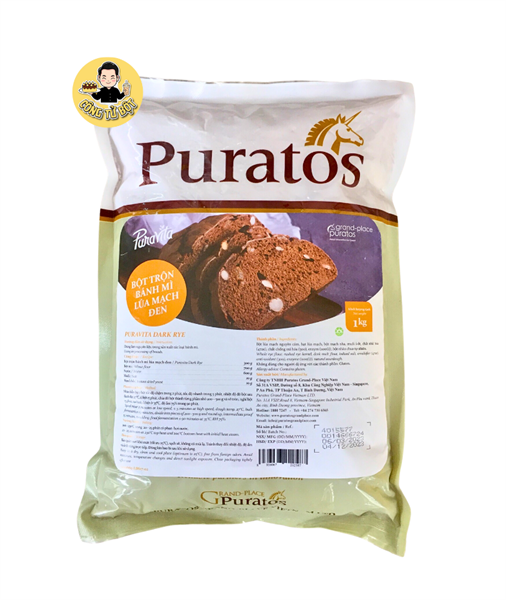 PURATOS BỘT TRỘN BÁNH MÌ LÚA MẠCH ĐEN 1KG (10/THÙNG)