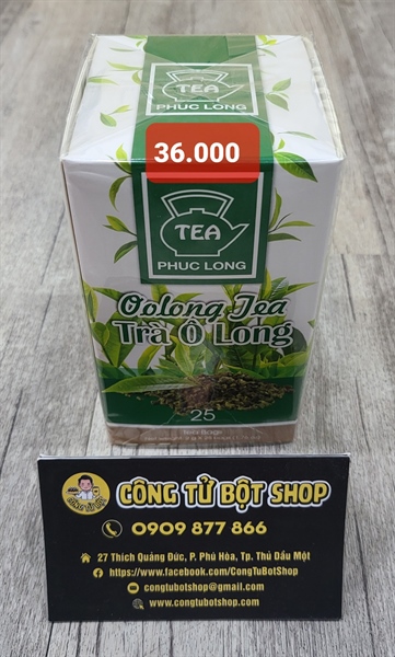 PHÚC LONG TRÀ Ô LONG TÚI LỌC HỘP 25 GÓI X 2G