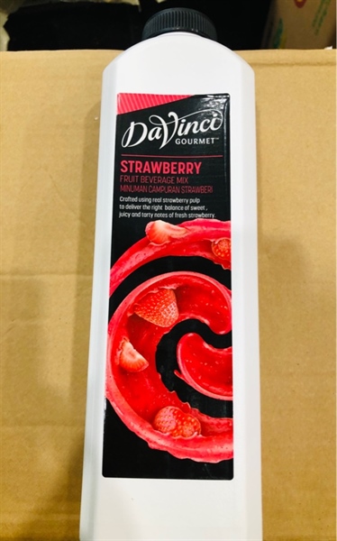 DAVINCI SINH TỐ DÂU TÂY CHAI 1L (6/THÙNG)