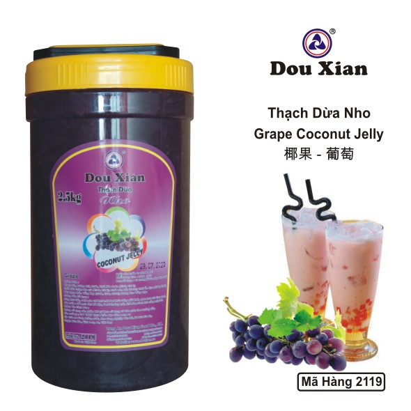 DOU XIAN THẠCH DỪA NHO 2.5KG MH:2119