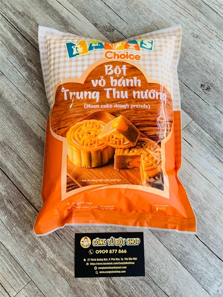 MAMA CHOICE BỘT VỎ BÁNH TRUNG THU NƯỚNG (1KG/GÓI - 12GÓI/THÙNG)