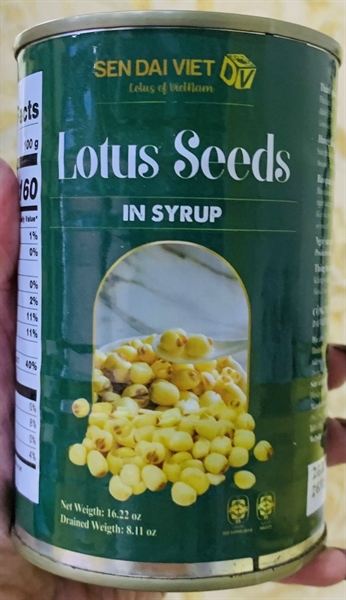 ĐẠI VIỆT LON HẠT SEN NƯỚC ĐƯỜNG 460G (12/THÙNG)