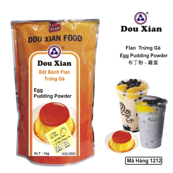 DOU XIAN BỘT PUDDING TRỨNG 1KG MH:1212 (12/THÙNG)