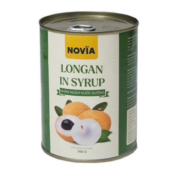 NOVIA NHÃN NGÂM NƯỚC ĐƯỜNG 565G (12/THÙNG)