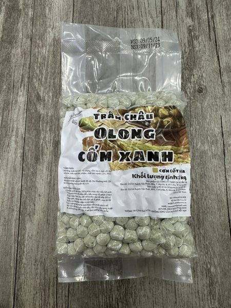 BENTRECOCOAS TRÂN CHÂU TƯƠI OLONG CỐM XANH TRÒN 1KG