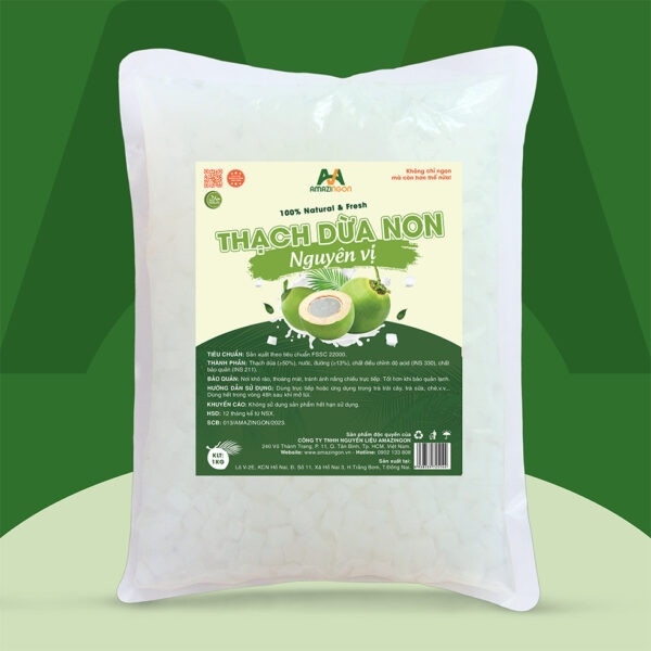 AMAZINGON THẠCH DỪA NON NGUYÊN VỊ 1KG